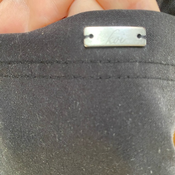 Koi Sapphire Black Scrub Pants Size Medium Petite Nurse Medical Business Casual - Picture 5 of 12